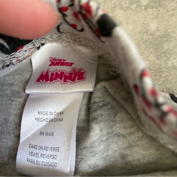 NWOT Disney Minnie Mouse red gray leggings sweatshirt set 12 months - Picture 11 of 12